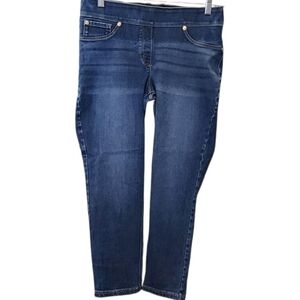 Luxe Deep Blue Ankle Jeans